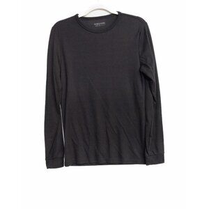 Heat Core Mens Black Polyester Sweater Crew Neck Pullover Casual Long Sleeve M